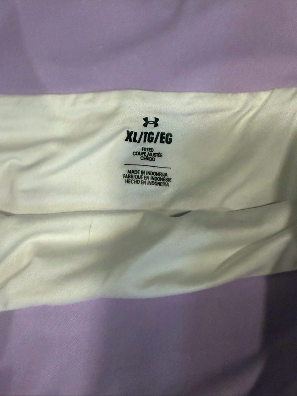 Under Armour Lavender and White Tie-Dye Athletic Shorts